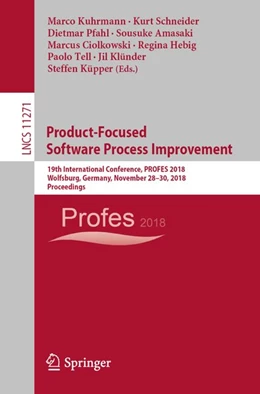 Abbildung von Kuhrmann / Schneider | Product-Focused Software Process Improvement | 1. Auflage | 2018 | beck-shop.de
