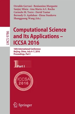 Abbildung von Gervasi / Murgante | Computational Science and Its Applications - ICCSA 2016 | 1. Auflage | 2016 | beck-shop.de