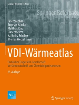 Abbildung von Stephan / Kabelac | VDI-Wärmeatlas | 12. Auflage | 2019 | beck-shop.de
