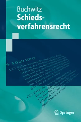Abbildung von Buchwitz | Schiedsverfahrensrecht | 1. Auflage | 2019 | beck-shop.de