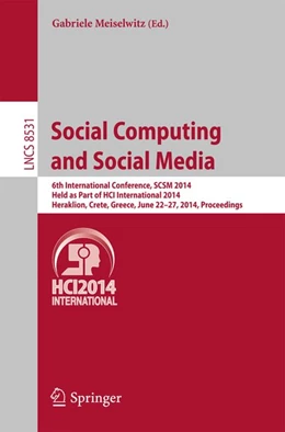 Abbildung von Meiselwitz | Social Computing and Social Media | 1. Auflage | 2014 | beck-shop.de