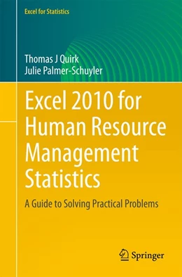 Abbildung von Quirk / Palmer-Schuyler | Excel 2010 for Human Resource Management Statistics | 1. Auflage | 2014 | beck-shop.de