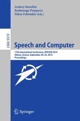 Abbildung von Ronzhin / Potapova | Speech and Computer | 1. Auflage | 2015 | beck-shop.de