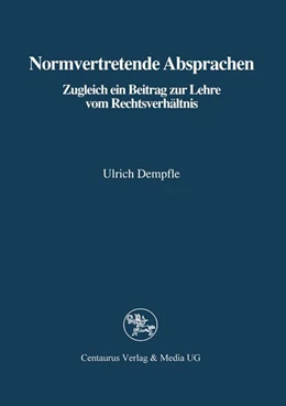 Abbildung von Dempfle | Normvertretende Absprachen | 1. Auflage | 2017 | beck-shop.de
