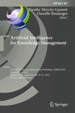 Abbildung von Mercier-Laurent / Boulanger | Artificial Intelligence for Knowledge Management | 1. Auflage | 2017 | beck-shop.de