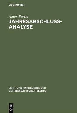 Abbildung von Burger | Jahresabschlussanalyse | 1. Auflage | 2018 | beck-shop.de