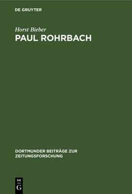 Abbildung von Bieber | Paul Rohrbach | 1. Auflage | 2019 | beck-shop.de