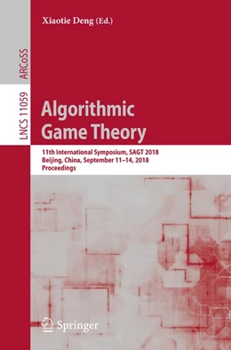 Abbildung von Deng | Algorithmic Game Theory | 1. Auflage | 2018 | beck-shop.de