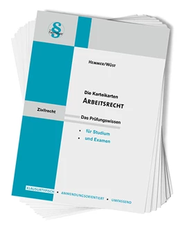 Abbildung von Hemmer / Wüst | Karteikarten Arbeitsrecht | 6. Auflage | 2020 | beck-shop.de