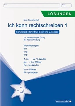 Abbildung von Langhans | Ich kann rechtschreiben 1 - Lösungen - Schülerarbeitsheft für die 2. und 3. Klasse | 1. Auflage | 2019 | beck-shop.de