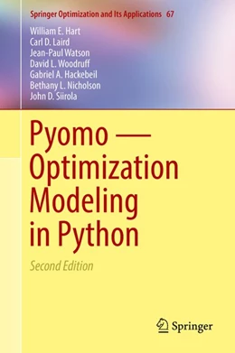 Abbildung von Hart / Laird | Pyomo - Optimization Modeling in Python | 2. Auflage | 2017 | beck-shop.de