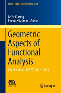 Abbildung von Klartag / Milman | Geometric Aspects of Functional Analysis | 1. Auflage | 2014 | beck-shop.de