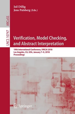 Abbildung von Dillig / Palsberg | Verification, Model Checking, and Abstract Interpretation | 1. Auflage | 2018 | beck-shop.de