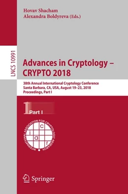 Abbildung von Shacham / Boldyreva | Advances in Cryptology - CRYPTO 2018 | 1. Auflage | 2018 | beck-shop.de