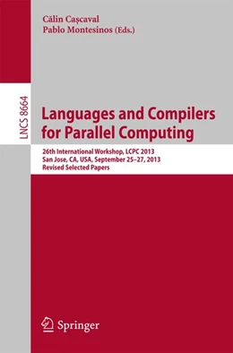 Abbildung von Ca¿caval / Montesinos | Languages and Compilers for Parallel Computing | 1. Auflage | 2014 | beck-shop.de