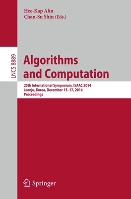 Abbildung von Ahn / Shin | Algorithms and Computation | 1. Auflage | 2014 | beck-shop.de
