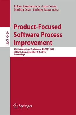 Abbildung von Abrahamsson / Corral | Product-Focused Software Process Improvement | 1. Auflage | 2015 | beck-shop.de
