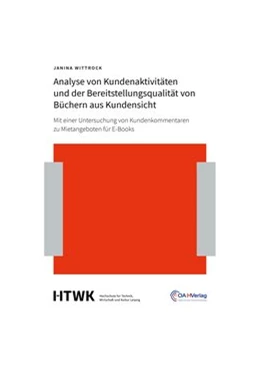 Abbildung von Wittrock | Analyse von Kundenaktivitäten und der Bereitstellungsqualität von Büchern aus Kundensicht | 1. Auflage | 2019 | beck-shop.de