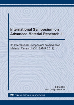 Abbildung von Kim | International Symposium on Advanced Material Research III | 1. Auflage | 2020 | beck-shop.de