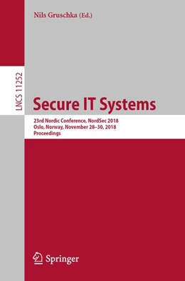 Abbildung von Gruschka | Secure IT Systems | 1. Auflage | 2018 | beck-shop.de
