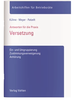 Abbildung von Kühne / Meyer | Versetzung | 1. Auflage | 2020 | beck-shop.de