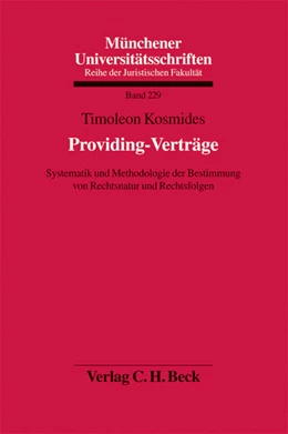 Abbildung von Kosmides | Providing-Verträge | 1. Auflage | 2010 | Band 229 | beck-shop.de