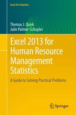 Abbildung von Quirk / Palmer-Schuyler | Excel 2013 for Human Resource Management Statistics | 1. Auflage | 2016 | beck-shop.de