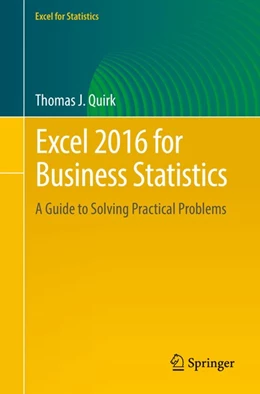 Abbildung von Quirk | Excel 2016 for Business Statistics | 1. Auflage | 2016 | beck-shop.de