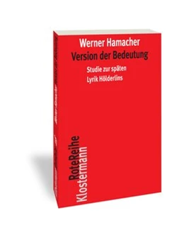 Abbildung von Hamacher | Studien zu Hölderlin | 1. Auflage | 2020 | 124 | beck-shop.de