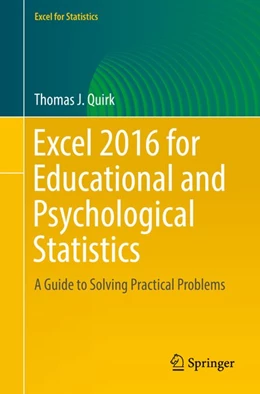 Abbildung von Quirk | Excel 2016 for Educational and Psychological Statistics | 1. Auflage | 2016 | beck-shop.de