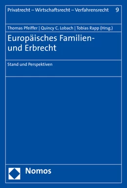 Abbildung von Pfeiffer / Lobach | Europäisches Familien- und Erbrecht | 1. Auflage | 2020 | 9 | beck-shop.de