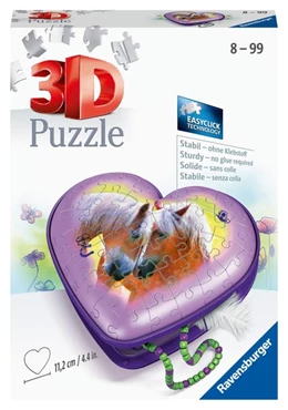 Abbildung von Ravensburger 3D Puzzle 11171 - Herzschatulle Pferde - 54 Teile - Aufbewahrungsbox für Pferde-Fans ab 8 Jahren | 1. Auflage | 2020 | beck-shop.de