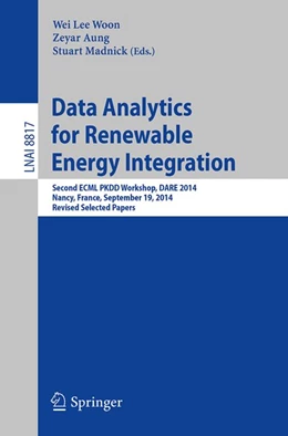 Abbildung von Woon / Aung | Data Analytics for Renewable Energy Integration | 1. Auflage | 2014 | beck-shop.de