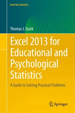 Abbildung von Quirk | Excel 2013 for Educational and Psychological Statistics | 1. Auflage | 2015 | beck-shop.de