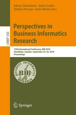 Abbildung von Zdravkovic / Grabis | Perspectives in Business Informatics Research | 1. Auflage | 2018 | beck-shop.de