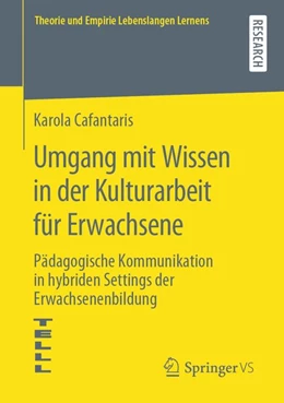 Abbildung von Cafantaris | Umgang mit Wissen in der Kulturarbeit für Erwachsene | 1. Auflage | 2020 | beck-shop.de