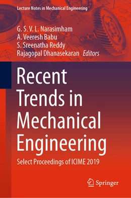 Abbildung von Narasimham / Babu | Recent Trends in Mechanical Engineering | 1. Auflage | 2020 | beck-shop.de
