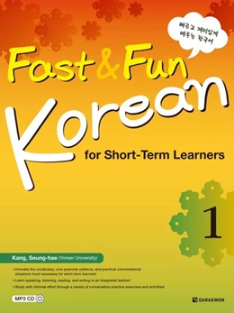 Abbildung von Fast & Fun Korean for Short -Term Learners 1 (A1) (englische Ausgabe). Kurs- und Übungsbuch + MP3 CD | 1. Auflage | 2020 | beck-shop.de