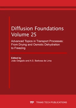 Abbildung von Delgado / Barbosa de Lima | Advanced Topics in Transport Processes: From Drying and Osmotic Dehydration to Freezing | 1. Auflage | 2020 | beck-shop.de