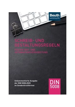 Abbildung von Schreib- und Gestaltungsregeln für die Text- und Informationsverarbeitung | 6. Auflage | 2020 | beck-shop.de