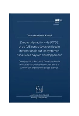 Abbildung von Kalonji | L'impact des actions de l'OCDE et de l'UE contre l'évasion fiscale internationale sur les systèmes fiscaux des pays en développement | 1. Auflage | 2020 | beck-shop.de