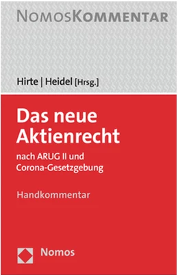 Abbildung von Hirte / Heidel (Hrsg.) | Das neue Aktienrecht | 1. Auflage | 2020 | beck-shop.de