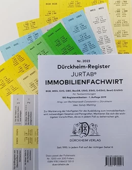 Abbildung von Dürckheim | DürckheimRegister® IMMOBILIENFACHWIRT Griffregister (2019/2020) | 1. Auflage | 2019 | beck-shop.de
