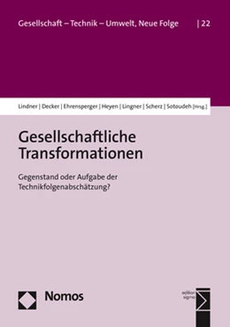 Abbildung von Lindner / Decker | Gesellschaftliche Transformationen | 1. Auflage | 2021 | beck-shop.de