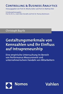 Abbildung von Bayrle | Gestaltungsmerkmale von Kennzahlen und ihr Einfluss auf Intrapreneurship | 1. Auflage | 2020 | beck-shop.de