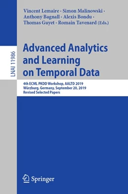 Abbildung von Lemaire / Malinowski | Advanced Analytics and Learning on Temporal Data | 1. Auflage | 2020 | beck-shop.de