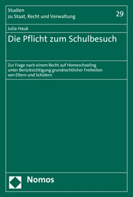 Abbildung von Hauk | Die Pflicht zum Schulbesuch | 1. Auflage | 2020 | 29 | beck-shop.de