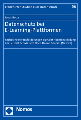 Abbildung von Botta | Datenschutz bei E-Learning-Plattformen | 1. Auflage | 2020 | 56 | beck-shop.de