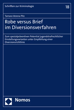 Abbildung von Pitz | Robe versus Brief im Diversionsverfahren | 1. Auflage | 2020 | 18 | beck-shop.de