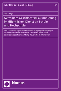 Abbildung von Seyd | Mittelbare Geschlechtsdiskriminierung im öffentlichen Dienst an Schule und Hochschule | 1. Auflage | 2020 | 50 | beck-shop.de